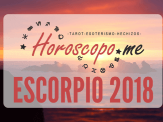 Horóscopo Escorpio 2018